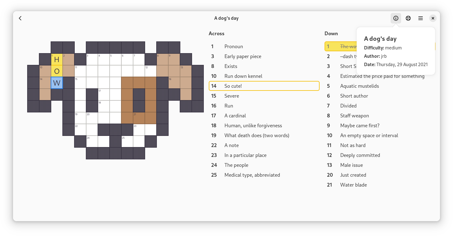 [GNOME Crosswords]