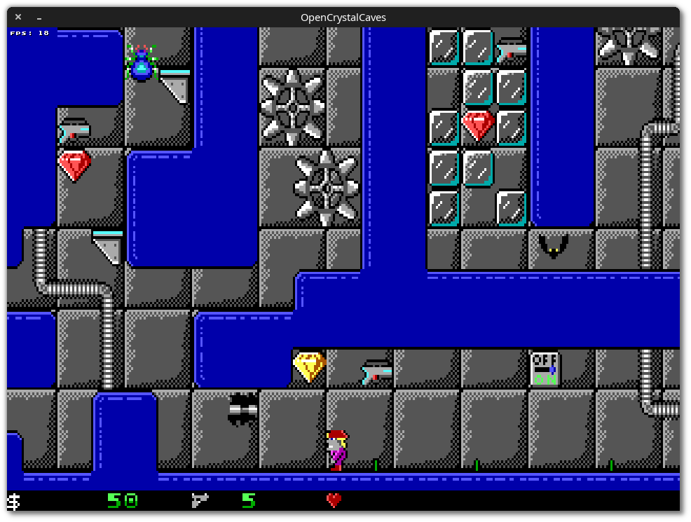 [Crystal Caves trilogy (with OpenCrystalCaves engine)]