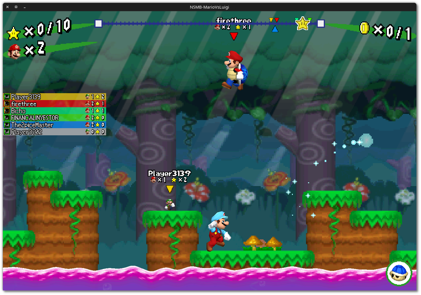 [nsmb MARIO Vs LUIGI online]